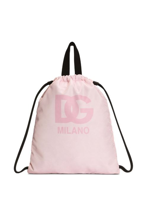Zaino unisex bambino Dolce e Gabbana Kids in nylon con logo stampato Dolce & Gabbana Kids | EM0150AZ589HF5ZL